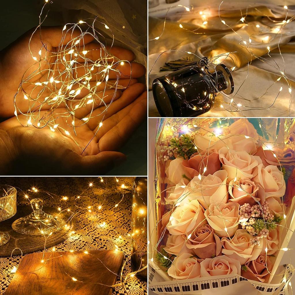 for Solar LED String 200 LED IP65 8 Lighting Automatic Nighttime Over 20 Hours of Charging Fairy Outdoor Garland New School Decorative Lights [New