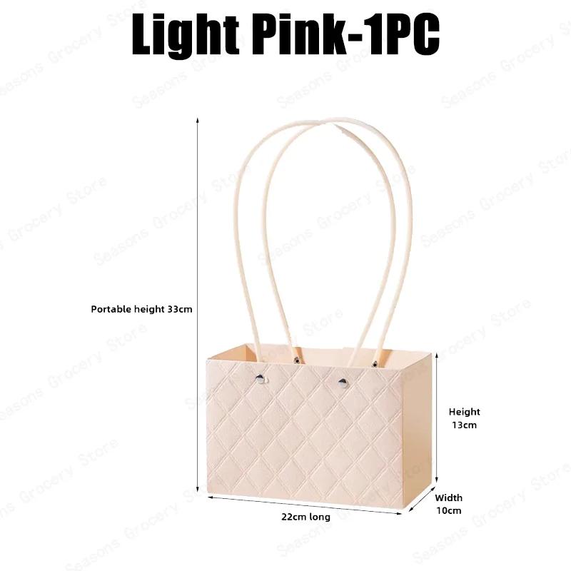 2026 New Reusable Waterproof Flower Tote Bag Eco Friendly Wedding Party Favors Gift Box Portable Bouquet Packaging Decorations