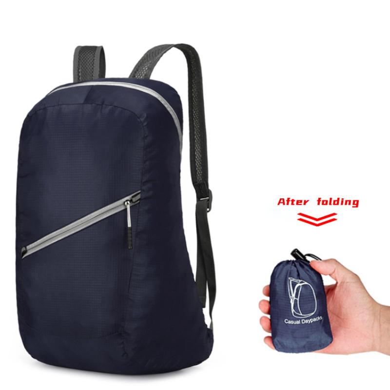 Ultraleichter faltbarer Rucksack – Kompakter Tagesrucksack für Reisen, Outdoor-Wanderungen und den täglichen Gebrauch