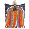 Yayoi Kusama Tokyo 1998 Exhibition Blanket Cover Polka RIP Fleece Throw Blankets Home Couch Printed Soft Warm Bedspreads