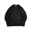 Men's Retro Loose Fit Hoodie - 380G Pure Cotton Terry, Solid Color, Long Sleeve, Korean Style.
