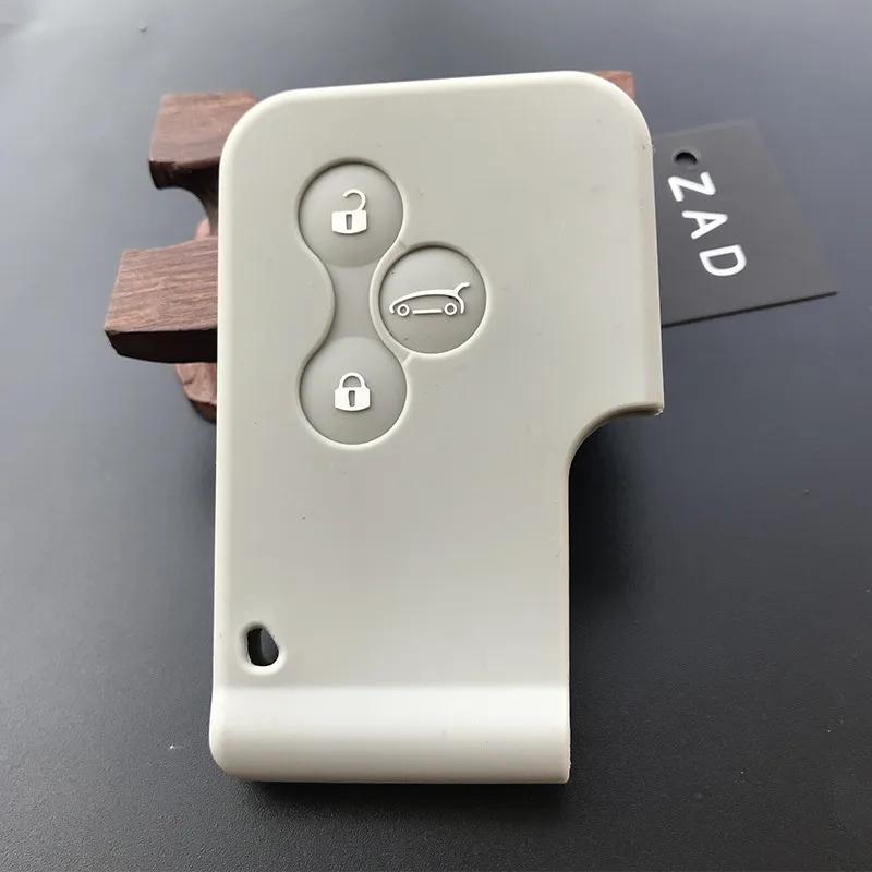 Silicone  Car Key Case Rubber Protector Cover Fob Accessories for Renault Megane R.S. Scenic 3 Button Card Key Skin Shell Set