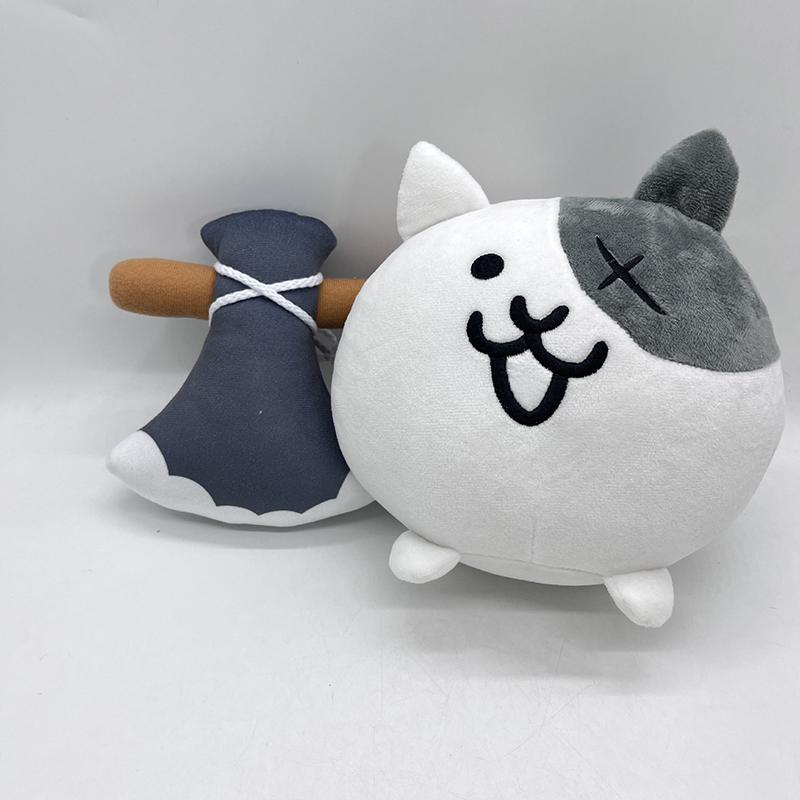 Cartoon Nyanko Great War Plush Doll Anime Animal Battle Cats Stuffed Plushie Toys for Kids Christmas Birthday Gifts