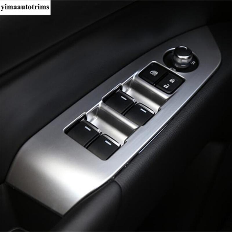 For Mazda CX-5 CX5 2017 - 2024 Car Inner Door Armrest Window Glass Lift Switch Button Panel Cover Trim ABS Interior Accessories