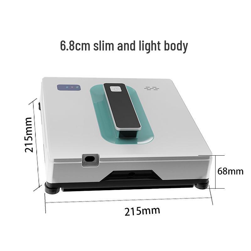 2026 Ultra-thin Smart Window Cleaning Robot with Dual Spray, Voice Control, & Dual Remote EU Standard чёрный