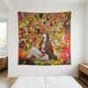 Anime Wall Tapestry Manga Floral Art Fabric Hanging Aesthetic Japanese Style Room Decor Poster For Bedroom Living Room Dorm