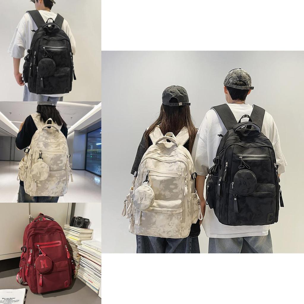 Nylon Casual Travel Backpack For Men And Women With Padded Shoulder System For Daily Use