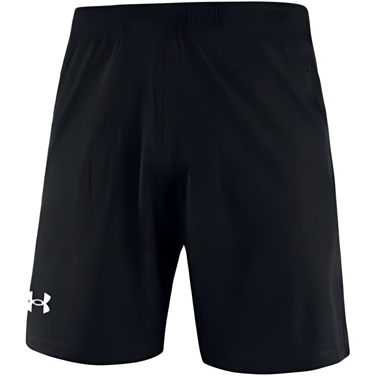 Under Armour Crew Neck Pullover Short Sleeve Top And Elastic Shorts Casual Sports Set Men Sets Black 23500511-001+22500214-001