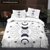 Sun Moon King Queen Duvet Cover Boho Magic Style Bedding Set for Teens Adults Golden Exotic Tribe 23pcs Polyester Quilt Cover