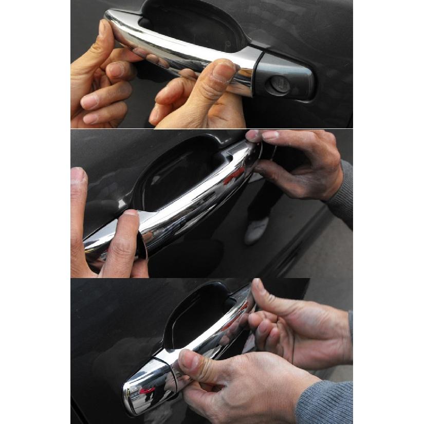 For Peugeot 207 308 407 3008 For Citroen C4 C6 Jumpy ABS Car Styling Chrome Side Door Handle Cover & Door Bowl