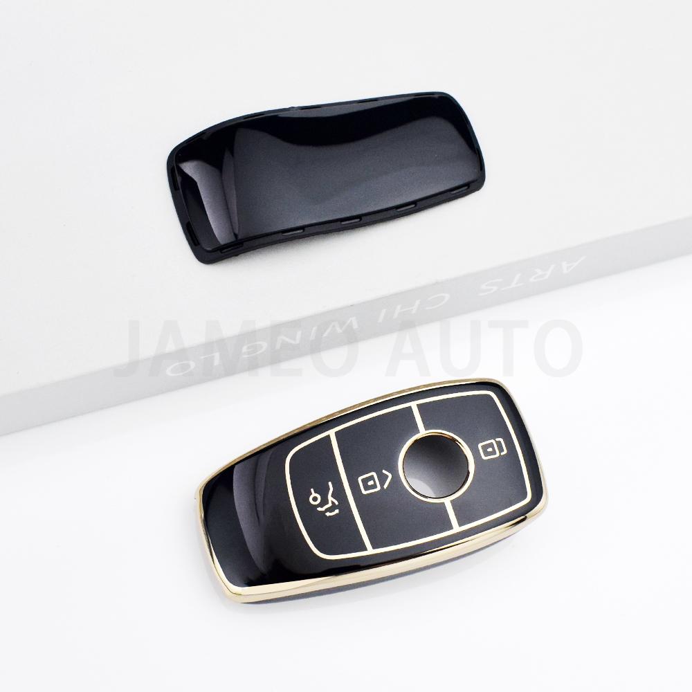 

3 Buttons TPU Shell Fob For Mercedes Benz A C E S G Class GLC CLE CLA W177 W205 W213 W222 X167 AMG Car Remote Key Case Cover чёрный