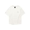 Round Neck Quick Dry Breathable Moisture Wicking Short Sleeve Drop Shoulder T-Shirt Women Tops Cotton-Candy-White L224W005-0074