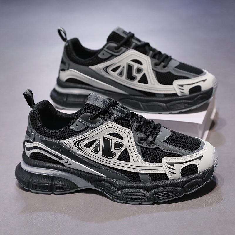 Модная мужская повседневная обувь сетчатые мужские кроссовки для бега дышащая нескользящая спортивная обувь удобная теннисная обувь мягкая обувь для ходьбы 39 1869₽