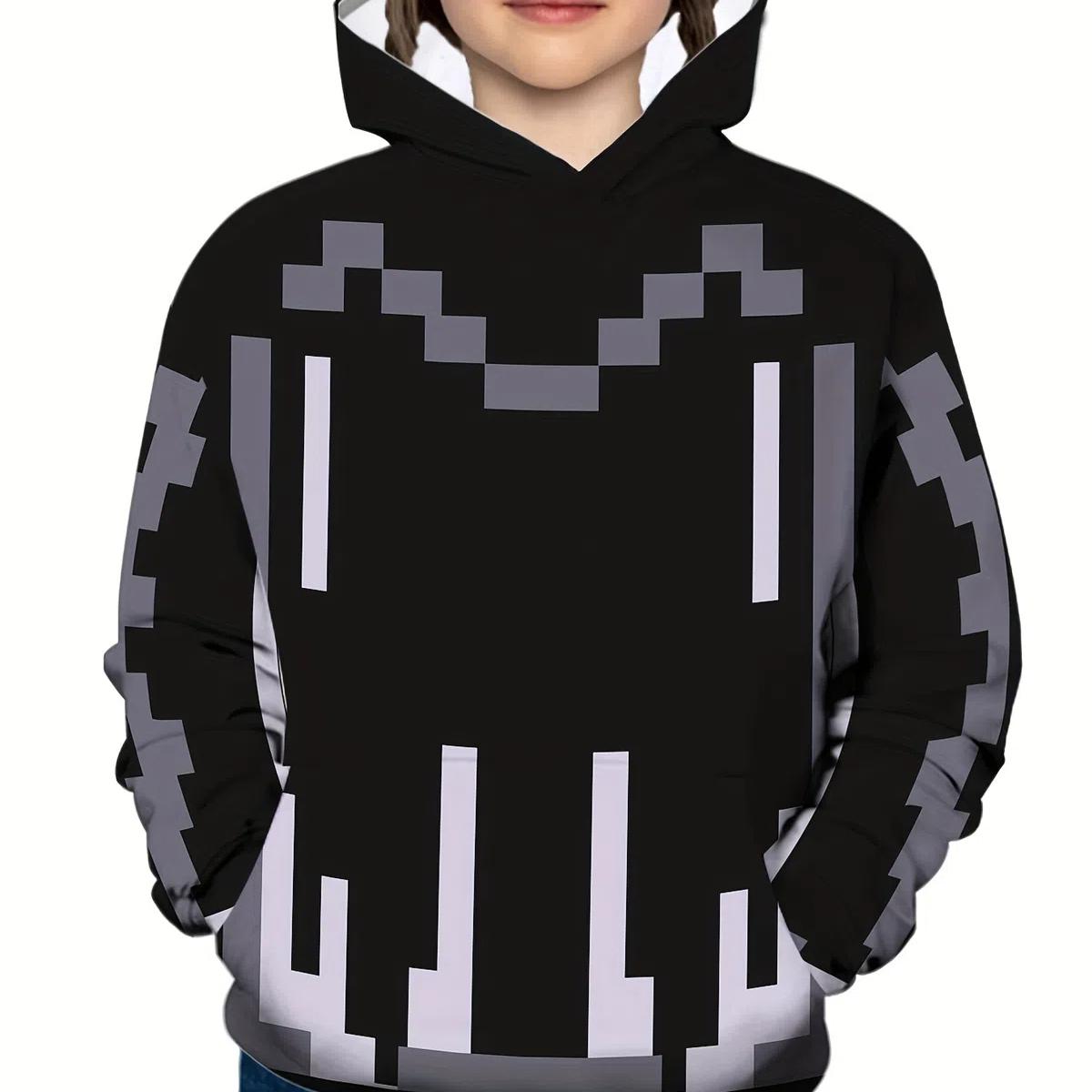 

Толстовки на Хэллоуин унисекс, верхняя детская одежда для девочек, детская одежда с мультяшным принтом, повседневная детская одежда с длинным рукавом и капюшоном для мальчиков 160CM