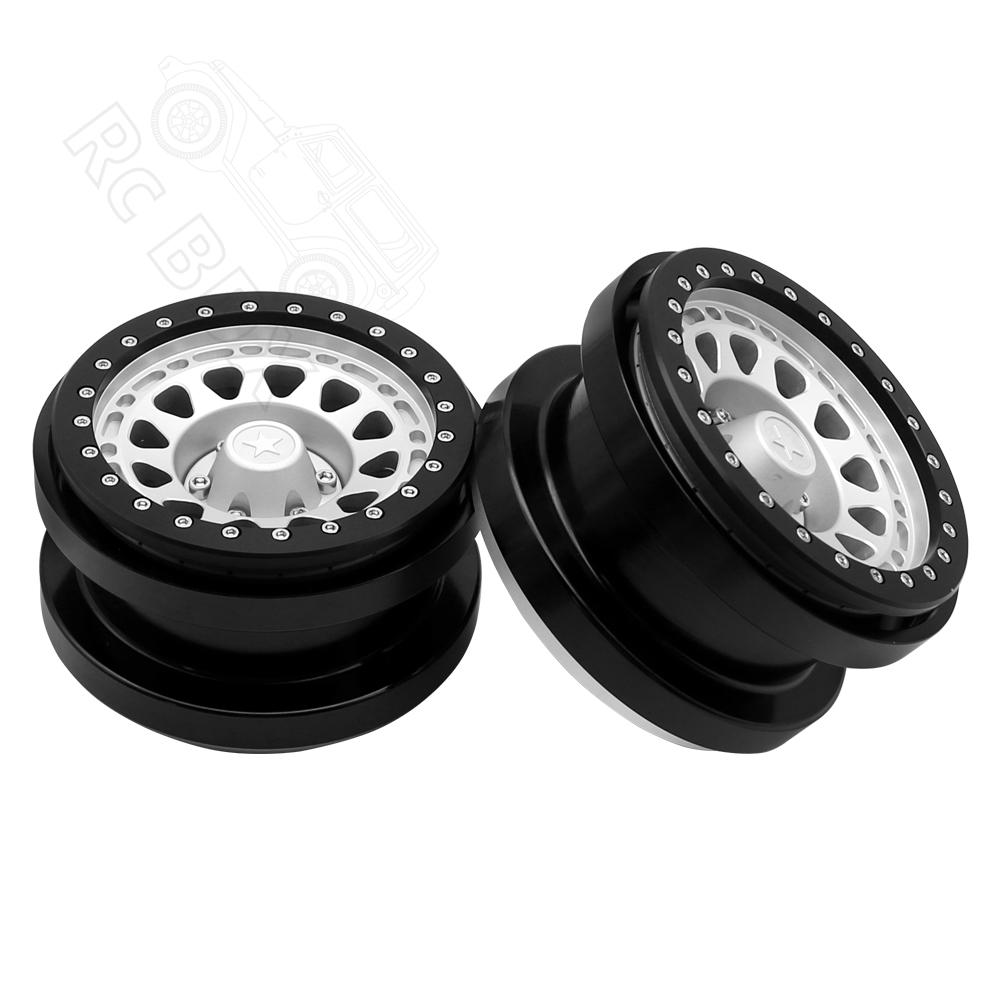 Rc jeep CNC Aluminum 2.9" Beadlock Wheel Hub Rim for 1/6 RC Crawler Car Axial SCX6 Jeep JLU Wrangler