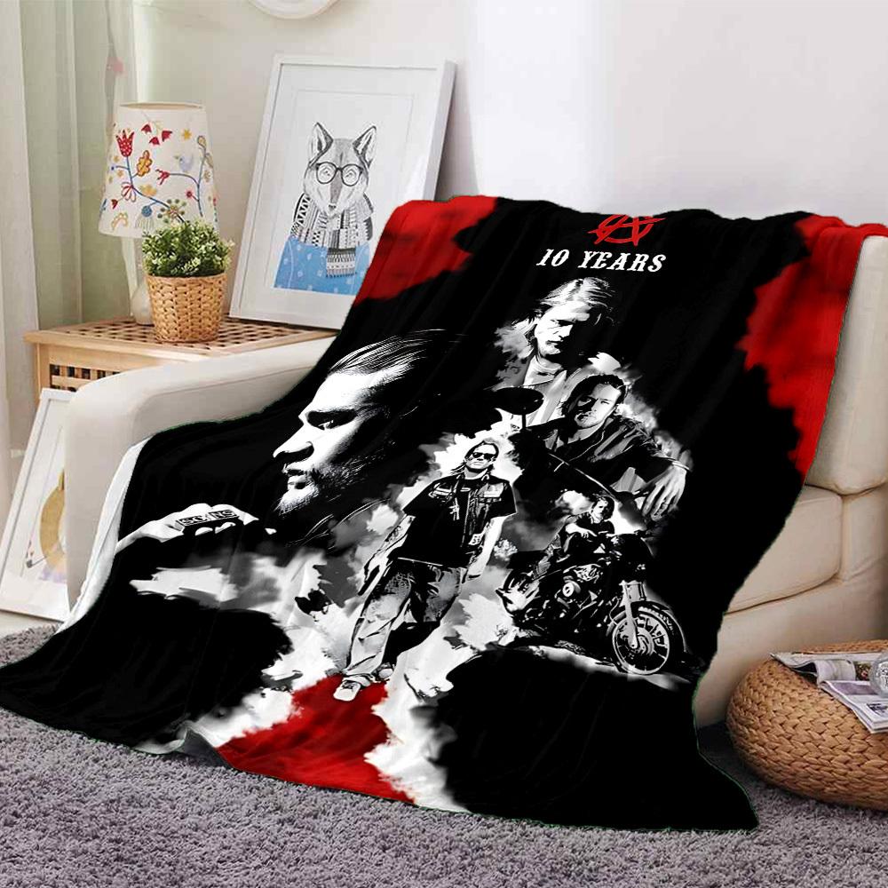 

1pc Anarchy 10 Years Throw Blanket - Soft Flannel, Cozy All-Season Polyester Perfect for Home, Office, Bedroom 1128 80cmx120cm(31inx47in)
