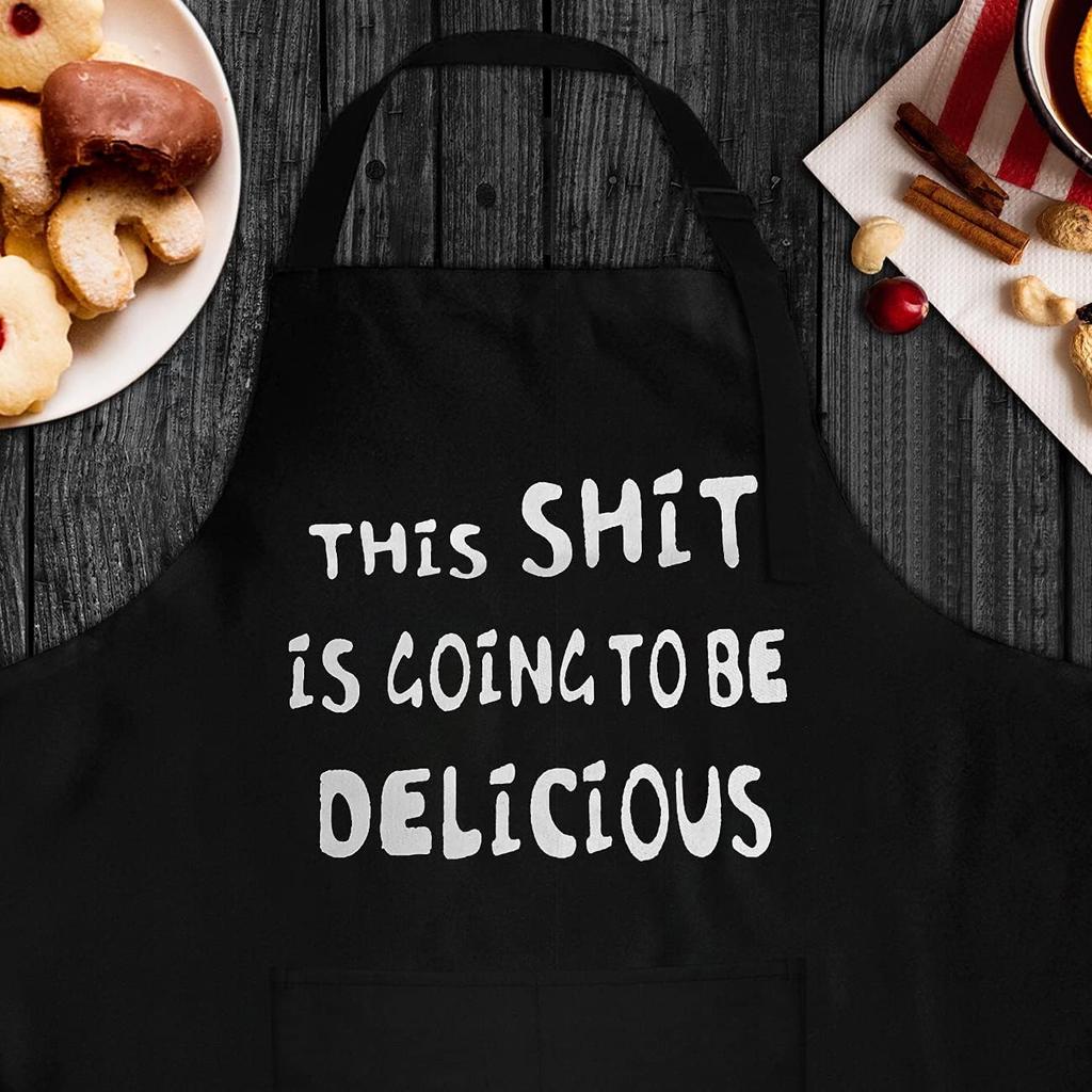 Aprons for Men, Mens Apron, Funny Aprons for Men, Husband Birthday Gift, Perfect for Kitchen Cooking, BBQ, Baking, Gifts for Husband, Father's Day