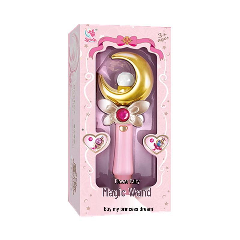 

LED Luminous Magic Fairy Wand with Sound Effects - Flashing Toy Gift for Girls
