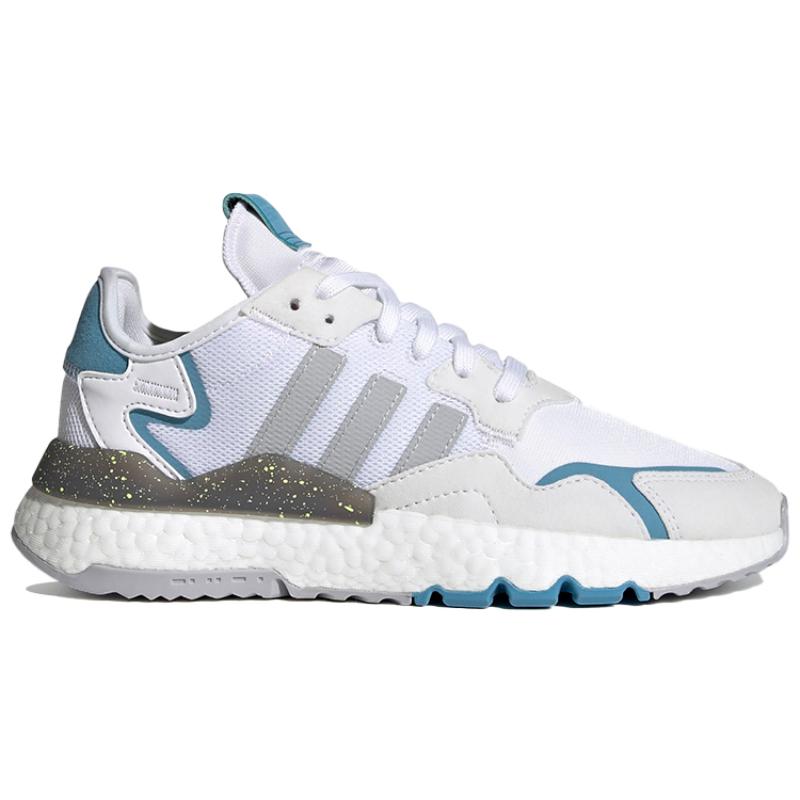 Adidas Originals Nite Jogger Shoes White/Blue Women's Sneakers FX6904