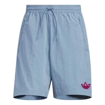Originals Insignia Trébol Corte Holgado Cordones Versátil Cómodo Pantalones Cortos Casuales de Cinco Puntos para Hombre Pantalones Cortos Gris Fantasía KE5796