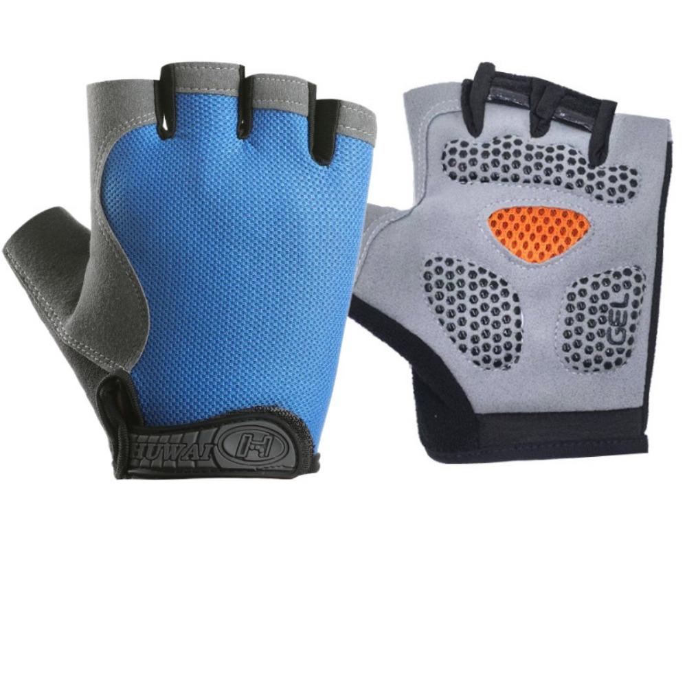 Summer mesh bicycle half finger outdoor sports cycling gloves breathable non-slip sun protection men's and women's models
