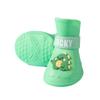 4pcs/set Cute Cartoon Anti-slip Pet Rainshoe Waterproof Silicone Dog Ankle Boots Wear Resistant Dog Rain Shoes For Dogs Puppy