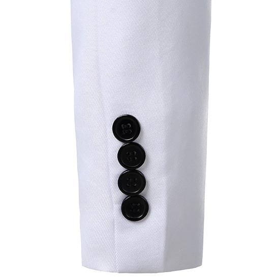 İlkbahar Sonbahar Erkek Blazer Renk Bloklu Uzun Kollu Devrik Yaka Tek Düğmeli Slim Takım Ceketi Ofis için