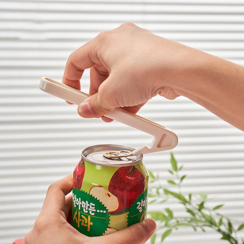 Easy-Open Tin & Bottle Can Opener with Pull Ring