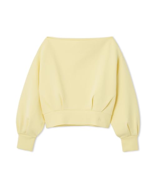 Lily Brown Bonded Sweatshirt LWCT251094 YEL Off-the-Shoulder Women's