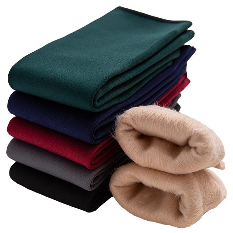 Unisex Autumn & Winter Fleece-Lined Mid-Calf Warm Socks - Thick, Colorful, Cozy