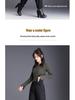 Women's High-Waisted Loose-Fit Bootcut Down Cotton Pants - Winter 2023 Trend