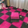 Soundproof Plush Patchwork Carpet: Bedroom & Living Room Rug, Free Cut, Silent Bedside Mat