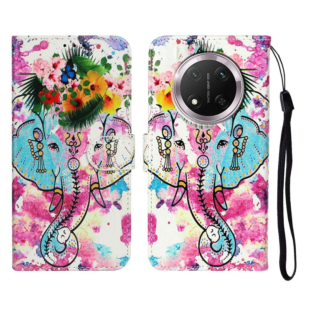 Phone Case For Honor X9c 5G/Magic7 Lite 5G/X60 Pro 5G Pattern Leather Wallet Cover