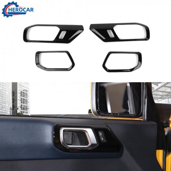 Interior Door Handle Cover Frame Trim Protective Rings for Ford Bronco -2025