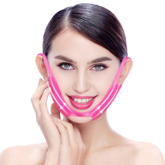 V Line Lifting Chin Strap Reusable Double Chin Reducer Cheek Slimming Sleeping Face Skin Tightening Band Soft Silicone Face Shaper Elastic Strap
