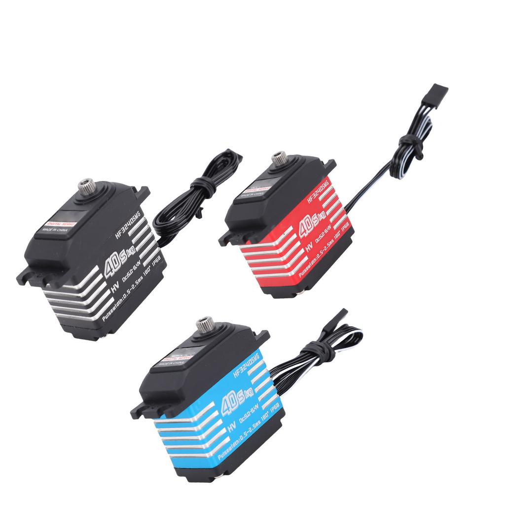 RC Digital Servo Motor IP68 Water Proof Metal Gear High Torsion with 25T Servo Horn for 1/12 1/10 1/