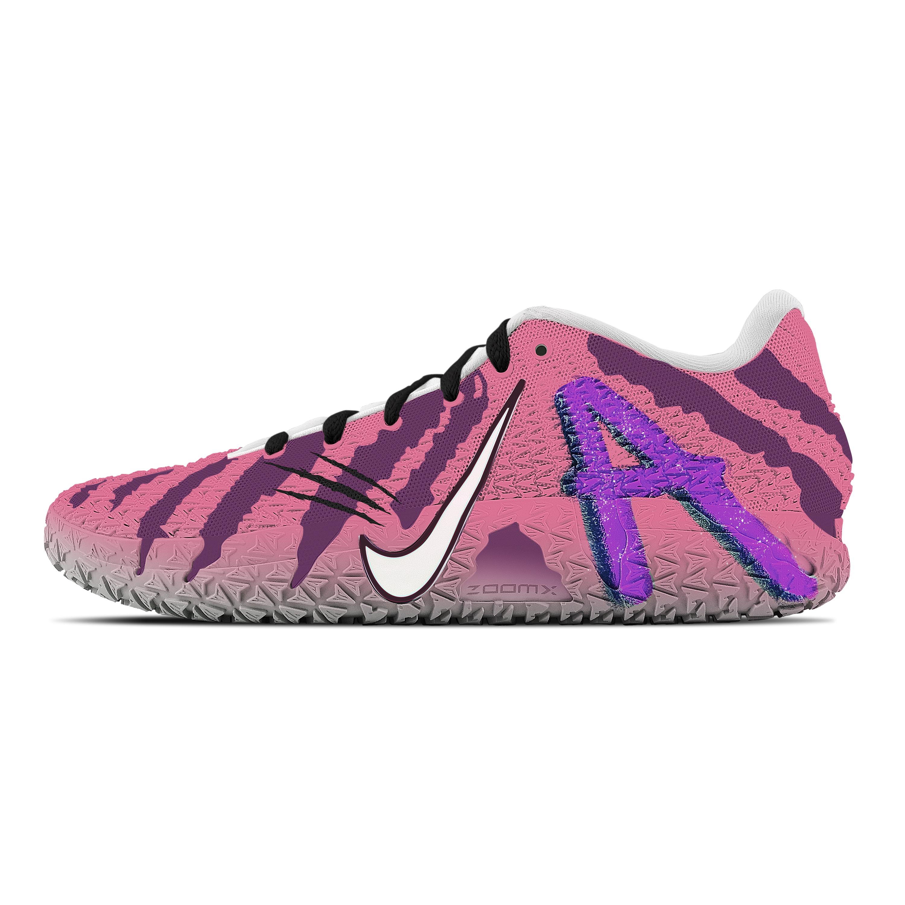 

Nike Ja Morant 3 Gengar Abrasion Resistant Low top Basketball Shoes Unisex Pink Purple HF2794-100(Team773-) 45