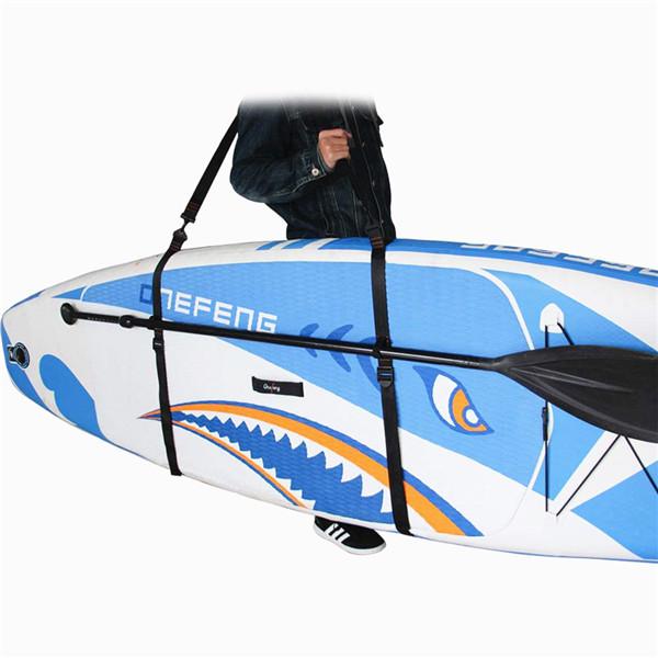 Sangle De Transport Réglable Pour Planche De Surf – 5 M X 3.7 Cm – Avec Coussinet Amovible Et Boucles Antirays – Portage Épaule Confortable
