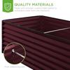 6x3x2ft Outdoor Metal Raised Garden Bed Deep Root Box Planter for Vegetables Flowers Herbs 269 Gallon Ccity 100 Non Toxic Mater