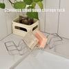 Stainless Steel INS Style Soap Rack Shelf Kitchen Dish Household Draining Countertop Basin Soap Holder Bathroom Accessories