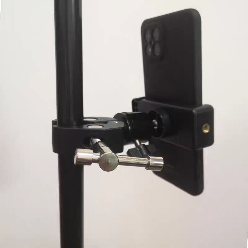 Metal Super Clamp Mount with Mini Ball Head Mount for Monitor Lights Gopro DJI Insta360 Camera Support Mobile Phone Bracket