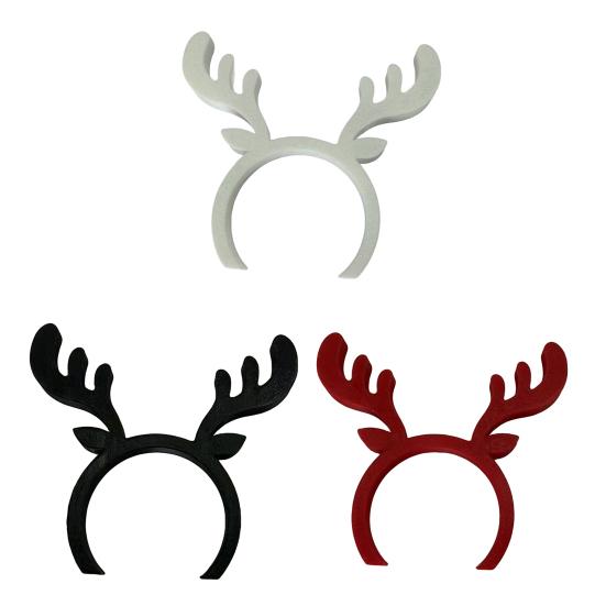 Reindeer Napkin Ring Christmas Napkin Holder 3D Printed Antler Napkin Ring for Holiday Parties Xmas Dinner Wedding Decor