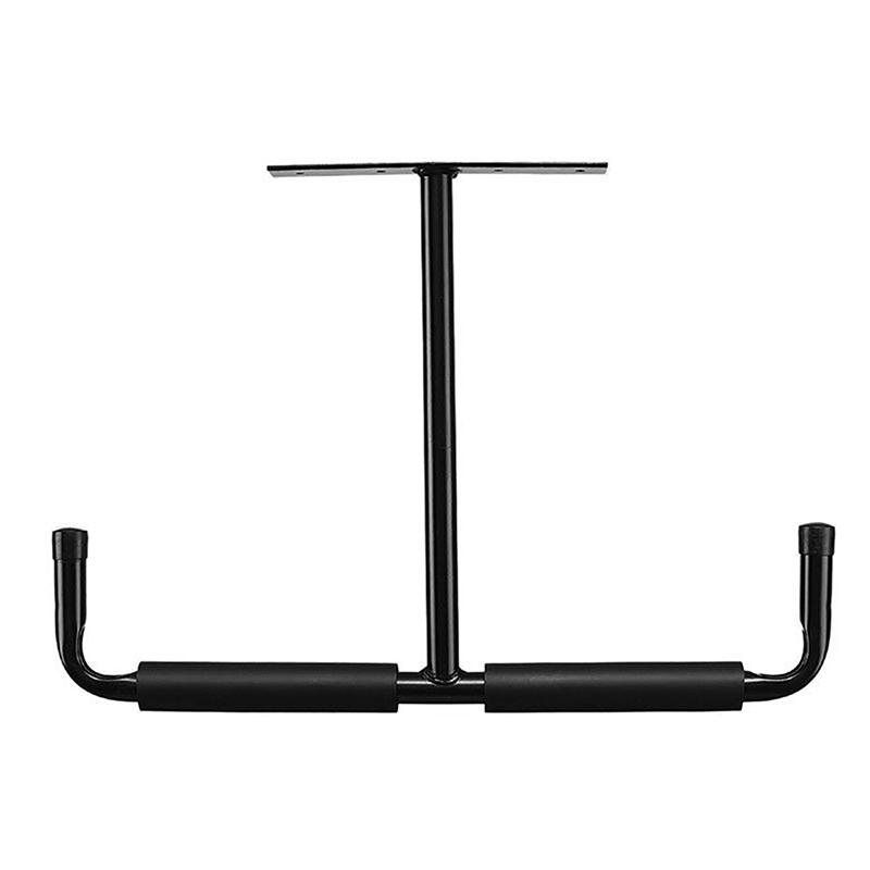 Metal T-Shaped Hook Ceiling Fishing Rod Bicycle Stand Kayak Skateboard Iron Wall Hanging Display Storage Rack