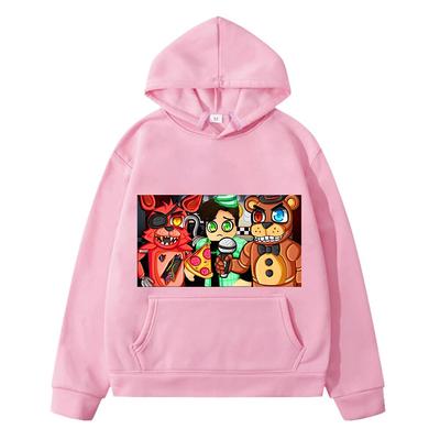 FNAF-sudaderas con capucha de lana para niños y2k, jersey de otoño, Sudadera con capucha de anime, chaqueta Kawaii de juego de oso y conejo, ropa para niños y niñas