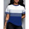 3D-gedrucktes Damen-Kurzarm-T-Shirt, Übergrößen Damenbekleidung, modisch und vielseitig