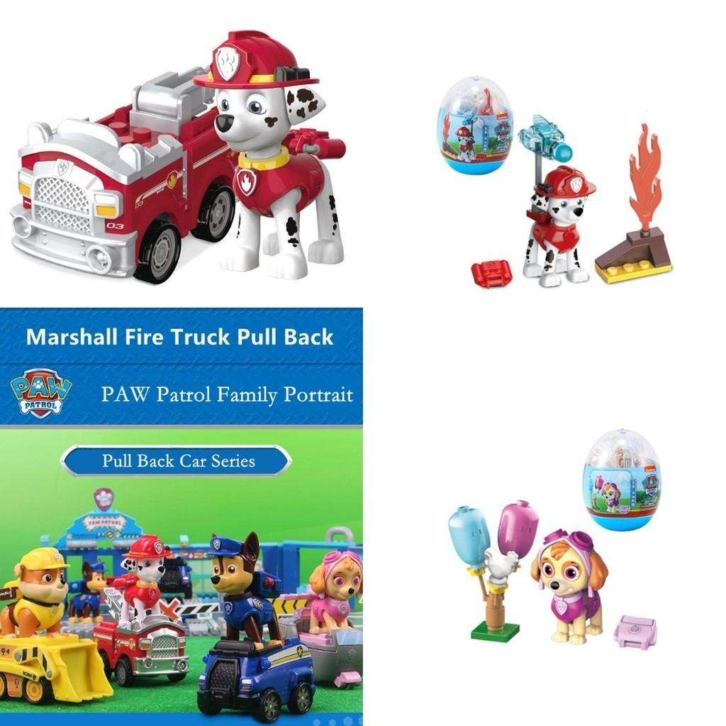 Paw Patrol Rescue Racers 4-pack Real Working Wheels Pet Action Figures Car Toy
