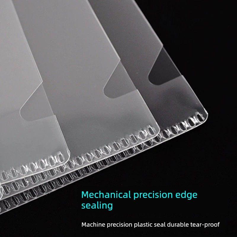 Transparent Folder Thickened File Bag Protective Cover Color Opening Students' Use Test Paper Folder Personal Interview Resume Film Wholesale Hot
