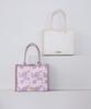 Maison De Fleur Flower Lace Square Tote Bag, Ivory, 08000079500