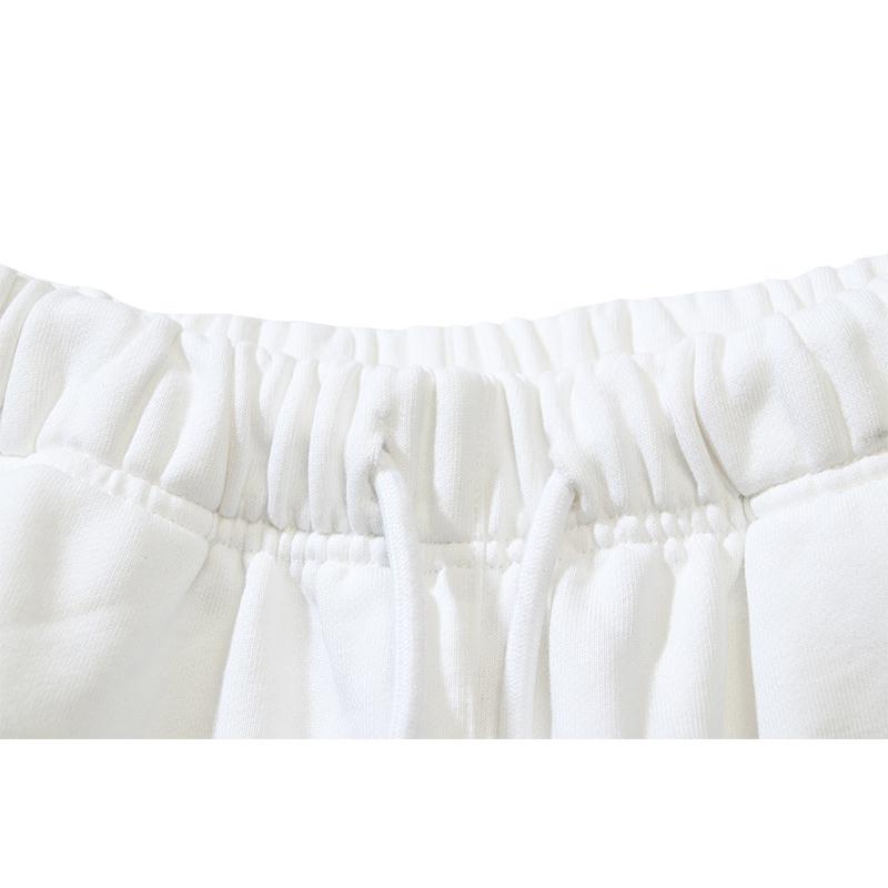 1019 Off-White 2025 Spring/Summer New OW Tape Slant Stripe Pattern Printed Men's and Women's Casual Loose Shorts