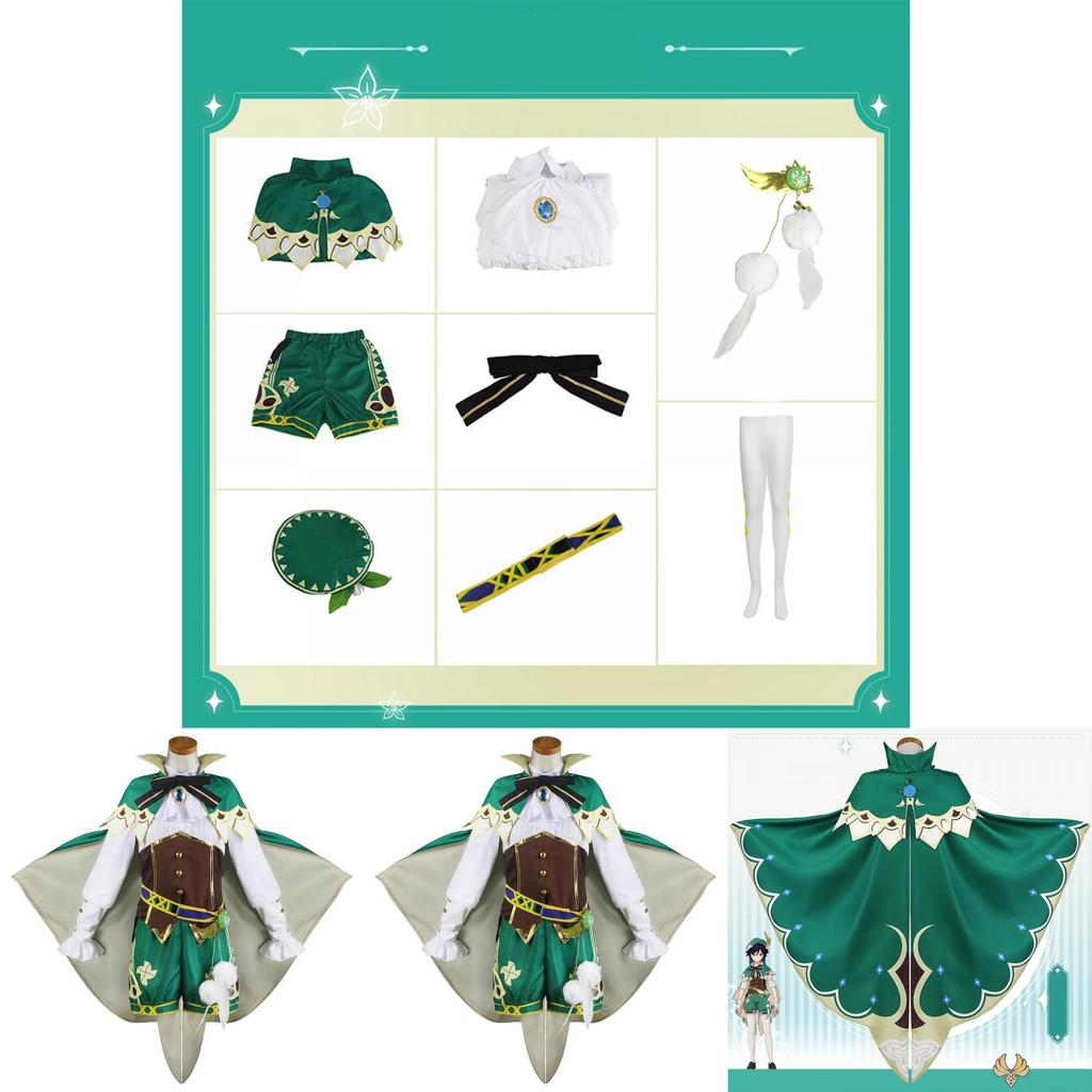 Luxurious Genshin Impact Venti Cosplay Costume For Women Perfect For Halloween Parties